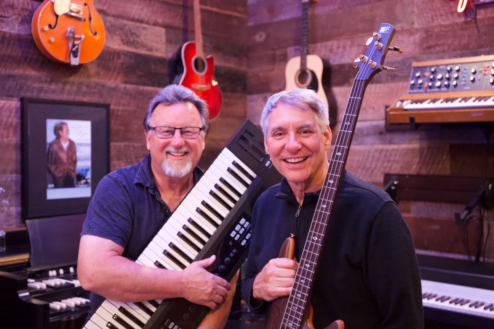 Steve and Dave in the music room